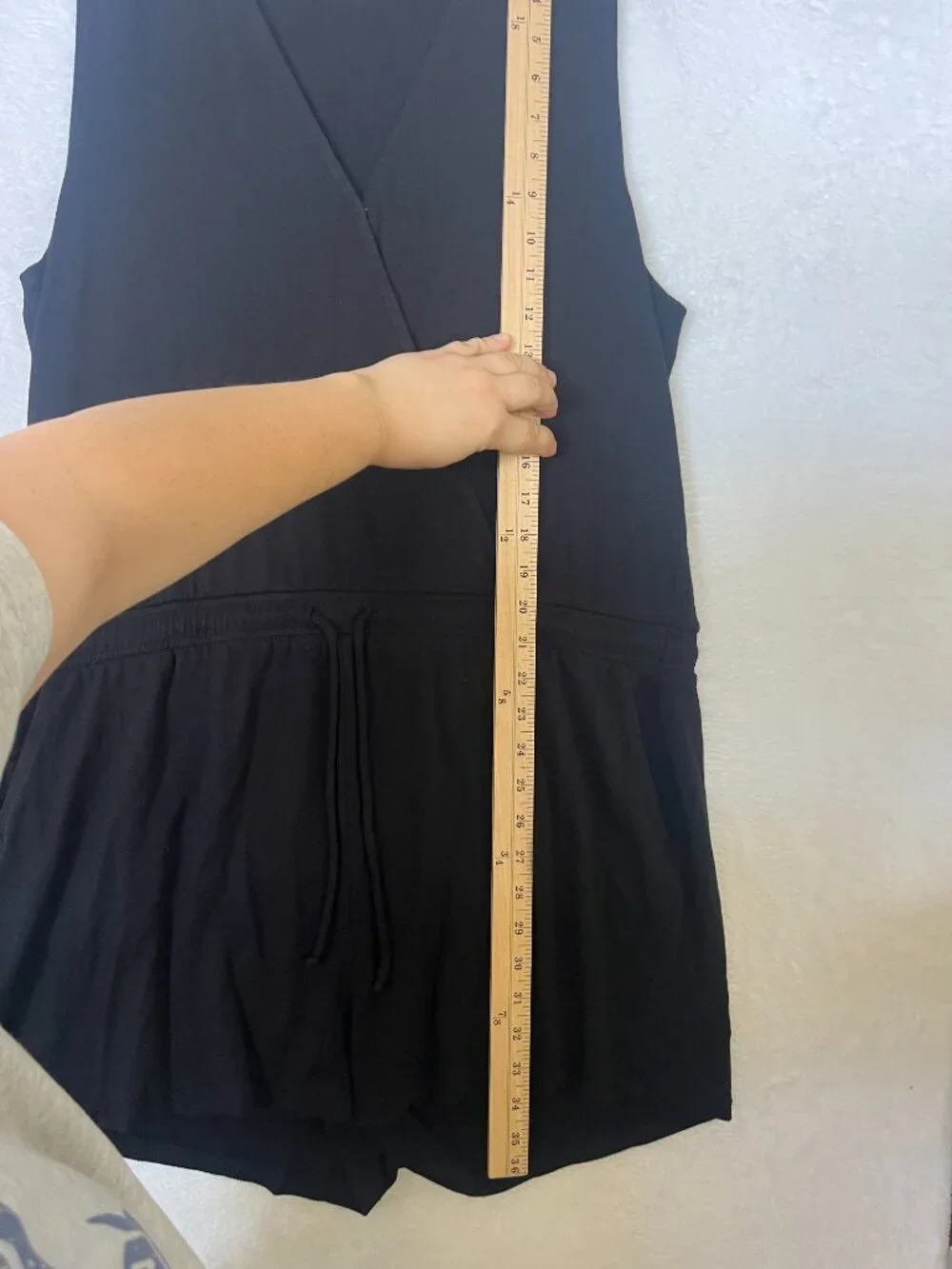 Beyond Yoga Easy Gather  Black Modal Wrap Romper sz XL Athleisure sz XL Lounge